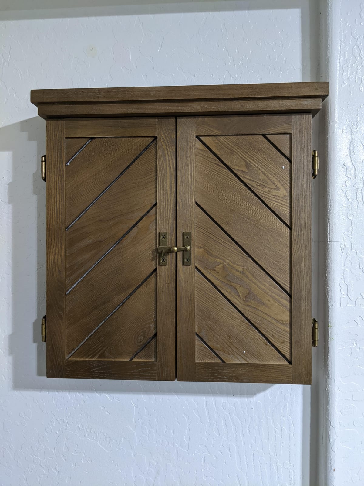 American Legend Charleston Solid Wood Bristle Dartboard Cabinet Set - Includes 18