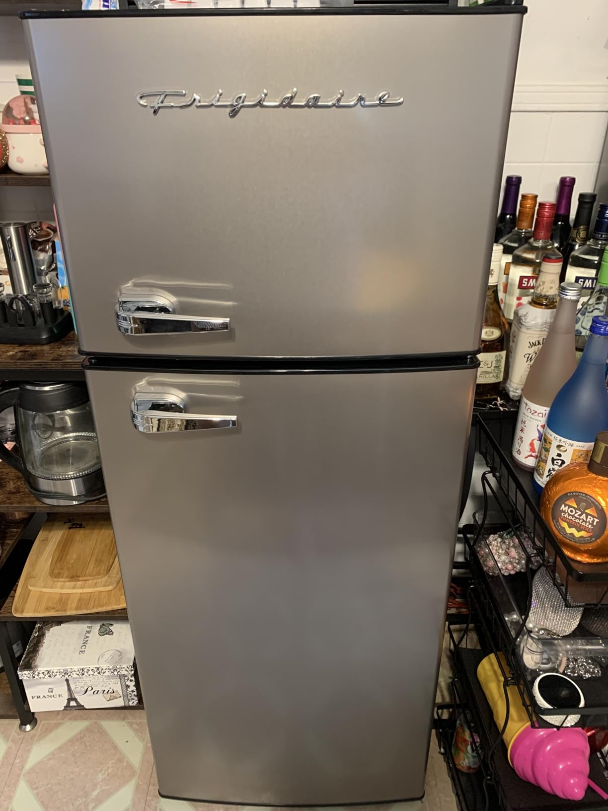 Frigidaire 2 Door Apartment Size Refrigerator/Freezer Combo, 7.5 cu ft, Platinum Series, Stainless customer photo 1