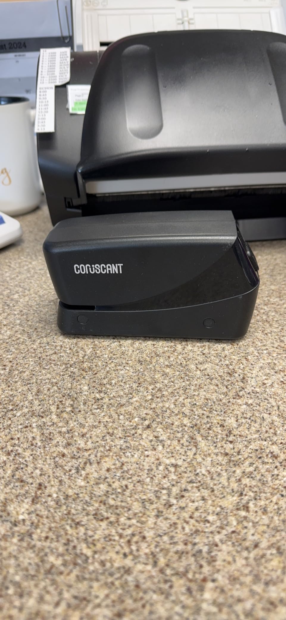 Coruscant Electric Stapler, Heavy Duty Desktop Stapler, Includes 2000 Staples and 1 Staple Remover, No-Jam Automatic AC or Battery Powered, 25 Sheet, Professional for Office Home School Use customer photo 2