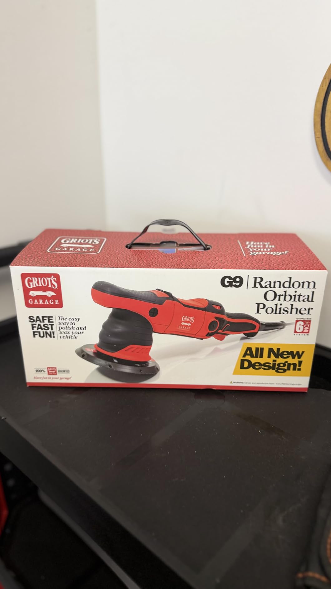 Griot's Garage G9 Random Orbital Polisher, 1000 W, Variable Speed | Dual action polisher, comfortable ergonomic design for extended use customer photo 2