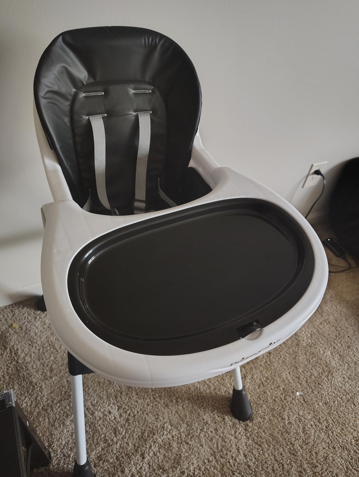 Dream On Me TableTalk 2-in-1 Convertible High Chair, 5-Point Harness, Gray | Dishwasher Safe Tray, Steel Frame, Easy to Clean Removable Seat Pad, For 6-36 months Toddlers, Compact & Quick Folding Design customer photo 2