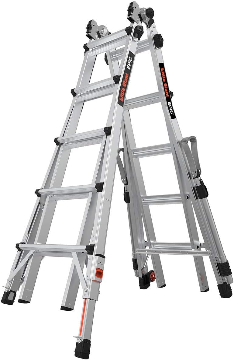 Little Giant Epic, 22 ft Multi-Position Ladder 16822-818 | Multi-Position Ladder with Dual-Position Accessory Ports, Type IA 300 lbs. Weight Rating customer photo 1