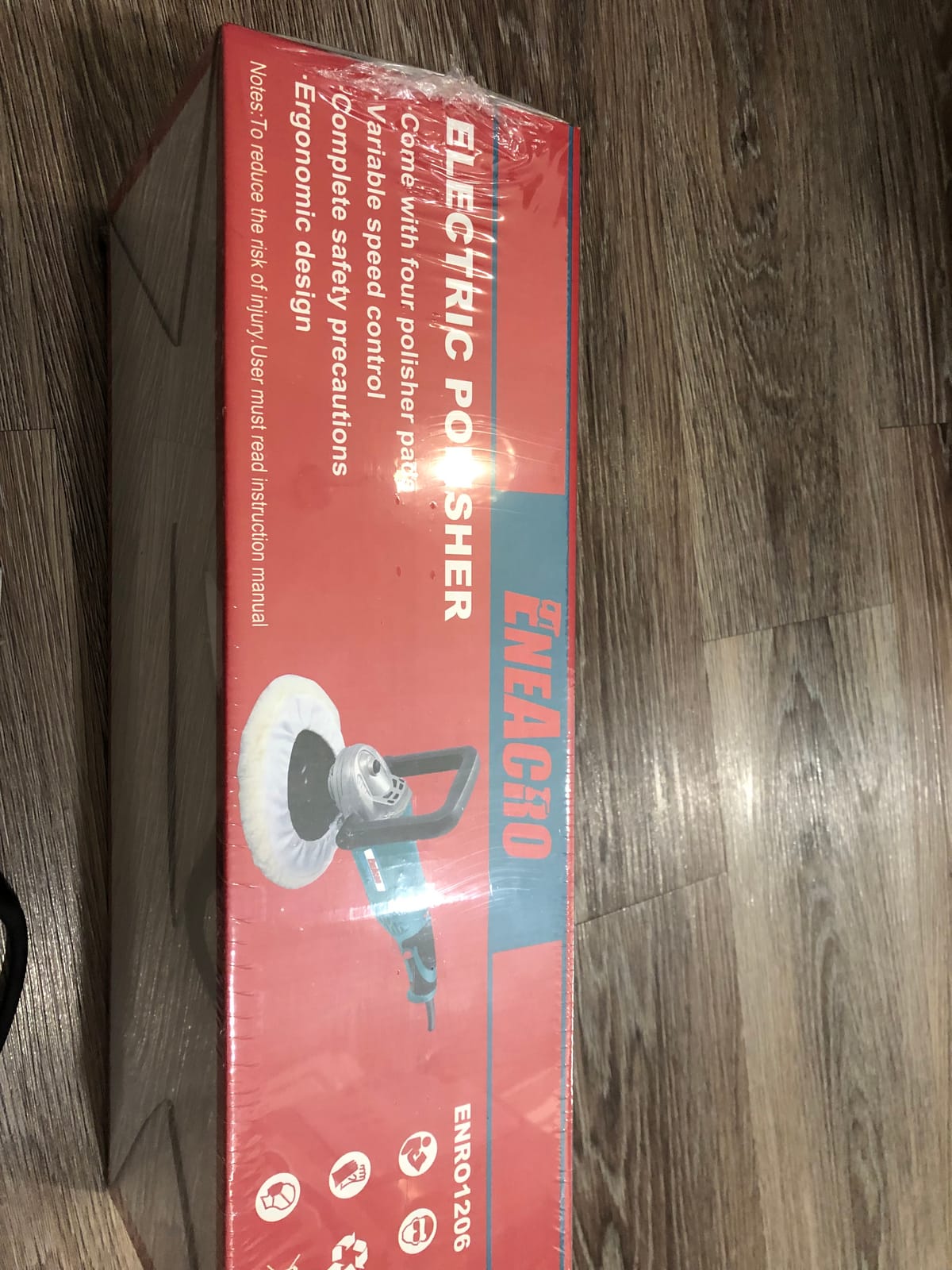 ENEACRO 1700W Rotary Car Buffer Polisher Waxer | 7-inch/6-inch, 7 Variable Speed 1300-3500RPM, Detachable Handle, Suitable for Boat, Car Polishing and Waxing customer photo 1