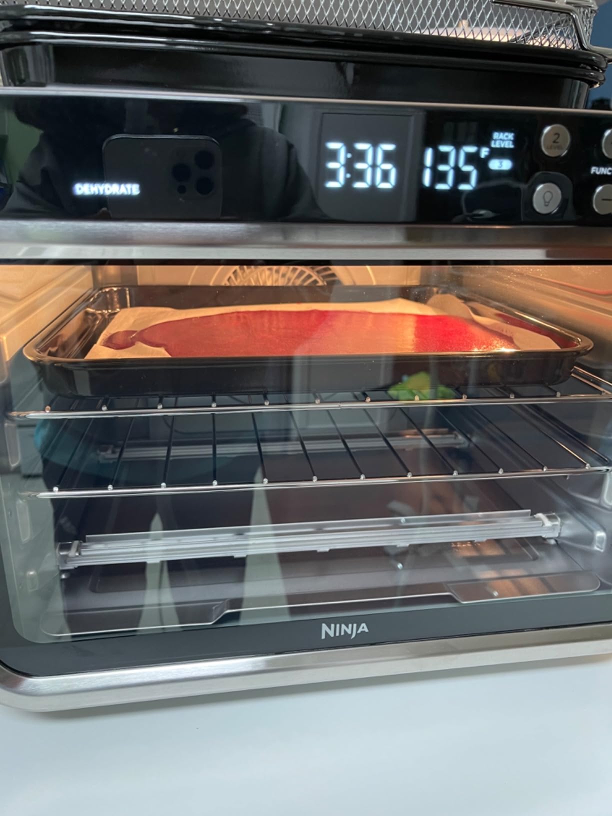 Ninja Foodi XL Pro Air Fry Oven, 10-in-1, Stainless Steel, DT201 | Fits 5 lb chicken, Air fry, roast, bake, broil, toast, dehydrate, reheat, pizza, 1800W customer photo 2