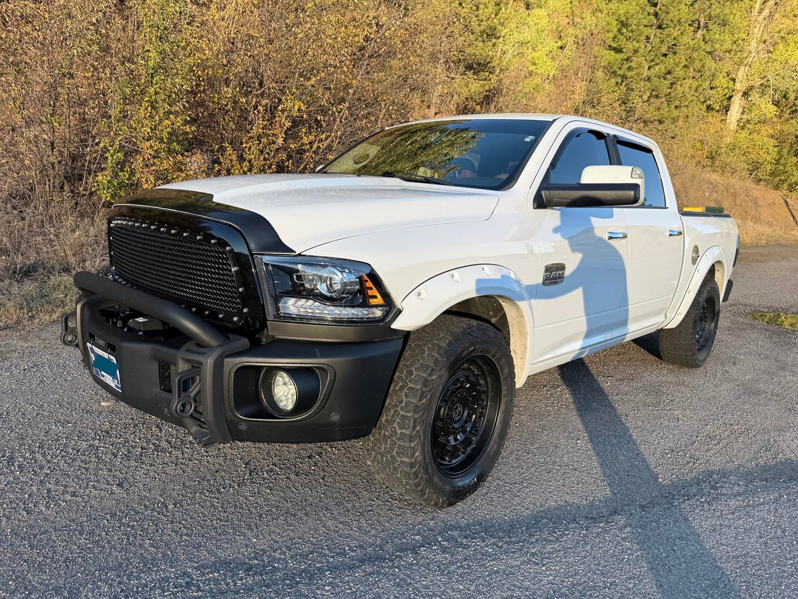 Sanooer Tow Mirrors for 2009-2018 Dodge Ram 1500 & 2500 3500 | Power heated glass, LED turn signal, puddle lamp, temp sensor. Fits 2009-2018 Ram 1500 2500 3500 flip up side mirror customer photo 1
