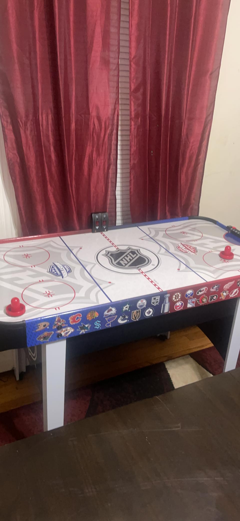 EastPoint Air Hockey Table, Rush, for Adults, Game Room, LED Scoring, 48