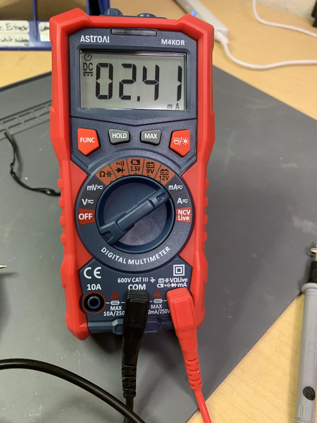 AstroAI Digital Multimeter, TRMS 4000 Counts, Auto-Ranging, Battery Test | 1.5V/9V/12V Battery Testing, Auto & Home Diagnostics, NCV Detection, Capacitance Measurement, CAT III 600V customer photo 1