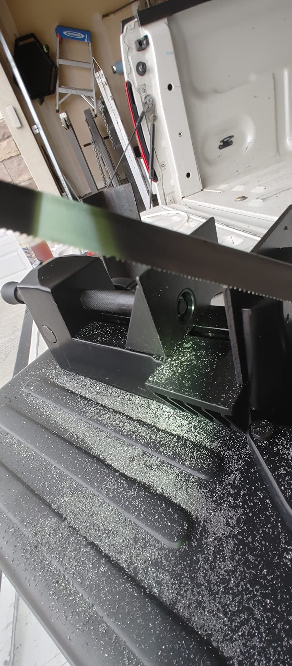 Anbull Portable Band Saw with Upgraded Removable Alloy Steel Base | 45°-90° Metal Cutting, 10A 1100W Motor, 5-inch Deep Cut, with .020-by-44-7/8-Inch 14 TPI Saw Blade and Led Spotlight customer photo 1