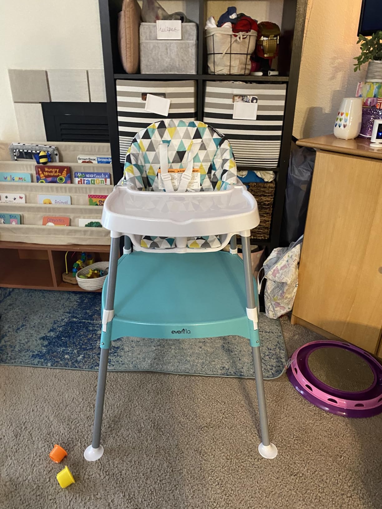 Evenflo Eat and Grow 4-in-1 Convertible High Chair (Pop Star White) customer photo 1