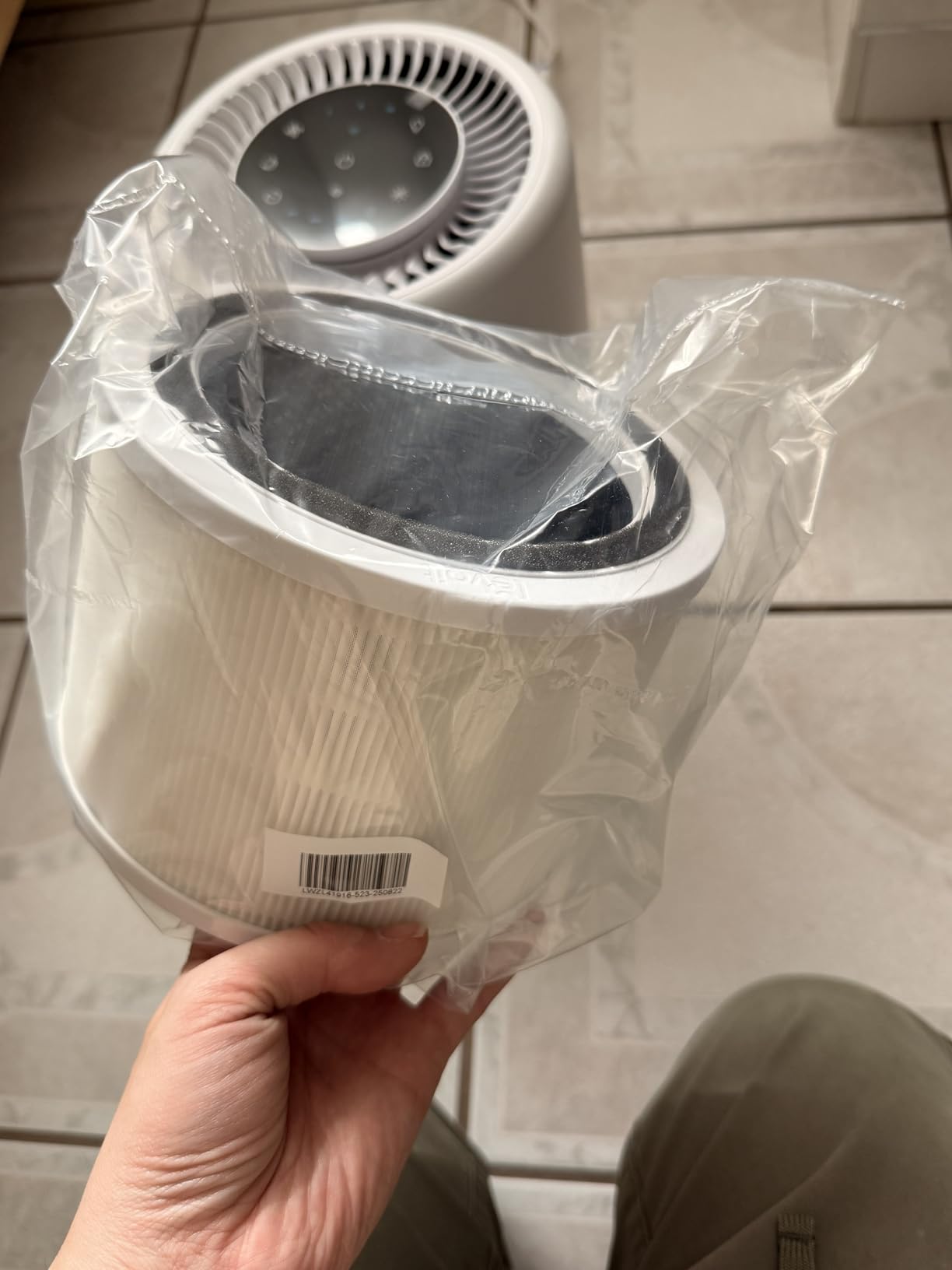Levoit Air Purifier for Home Pets Bedroom Dorm Room, Smart & Voice Control, Core 200S-P, White customer photo 2