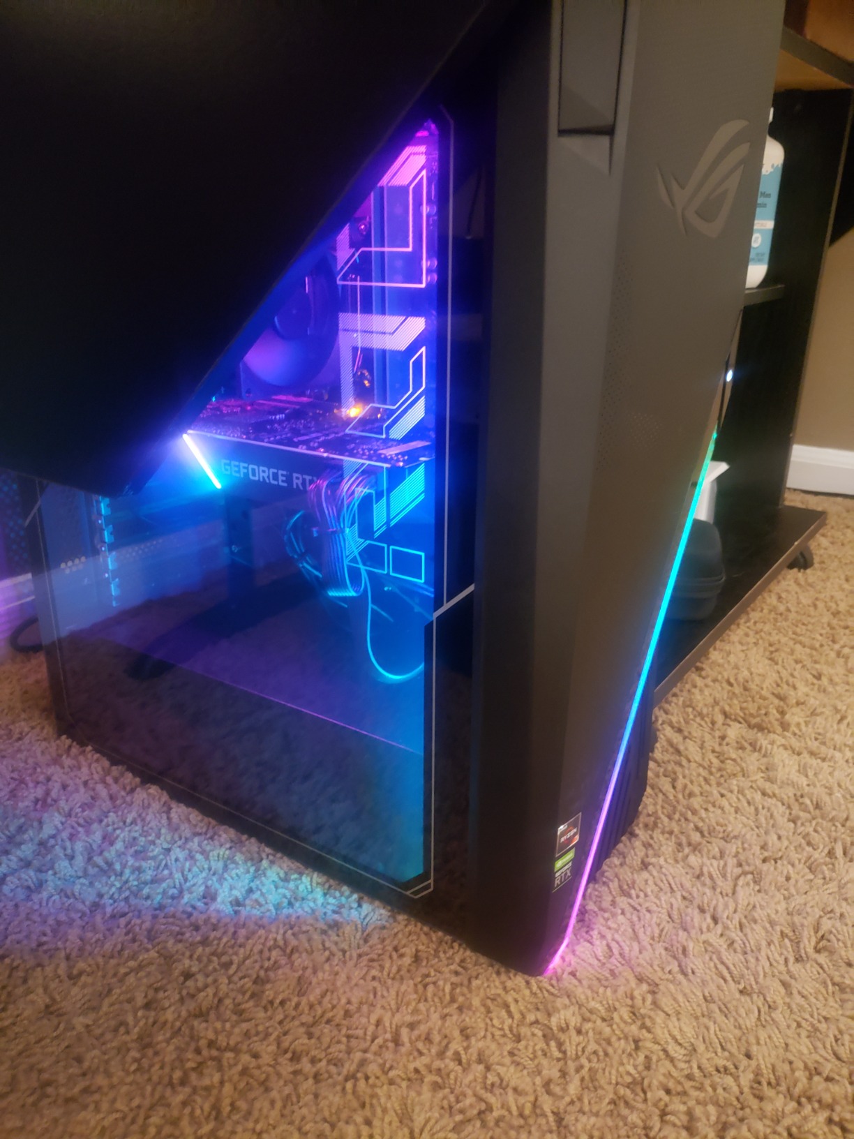 ASUS ROG Strix GA15DH Gaming Desktop PC, AMD Ryzen 7 3800X, GeForce RTX 2070 Super, 16GB DDR4 RAM, 512GB PCIe SSD + 1TB HDD, Wi-Fi 5, Windows 10 Home, GA15DH-AH772 customer photo 1