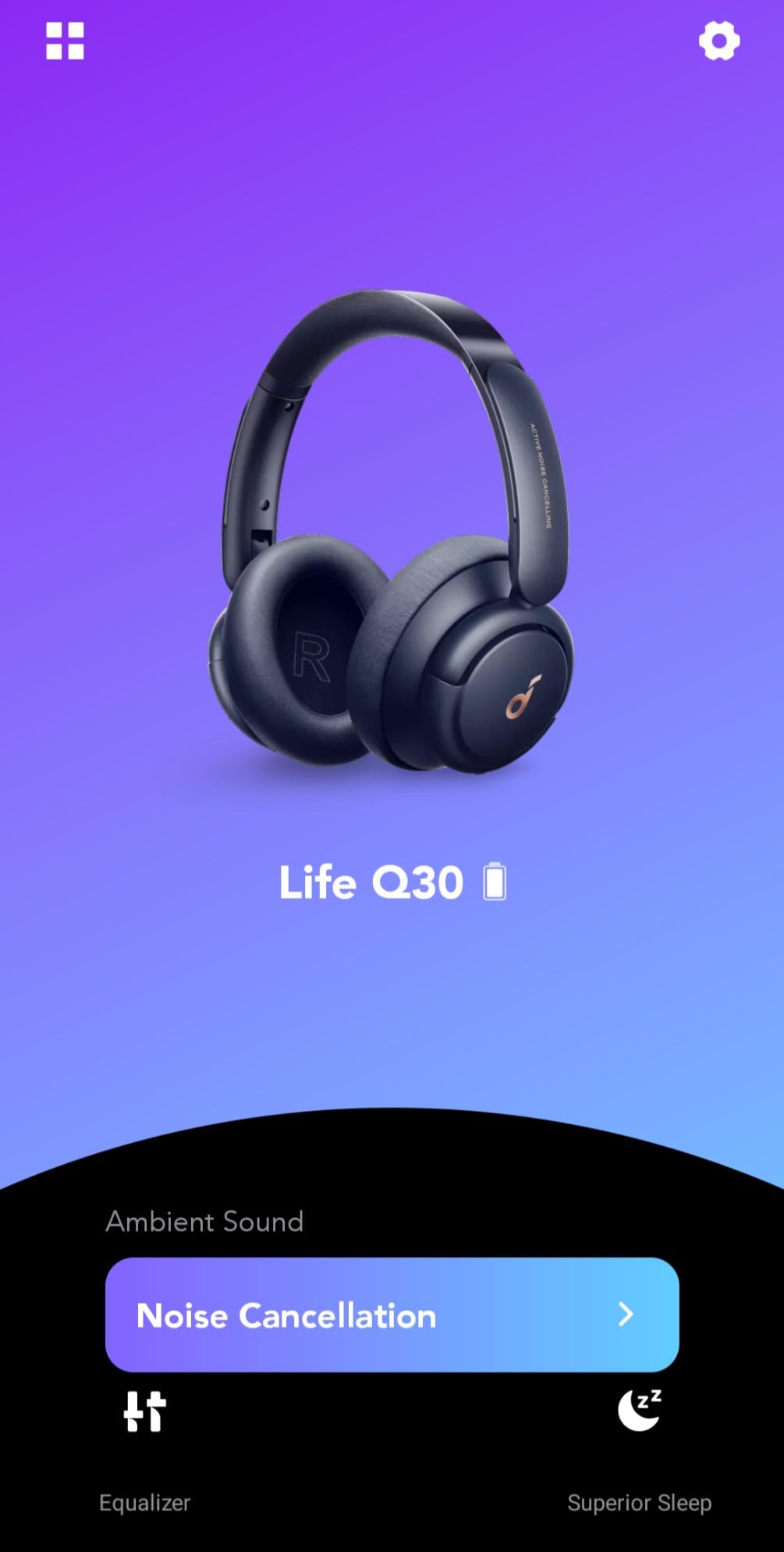 Soundcore by Anker Q30 Hybrid Active Noise Cancelling Headphones, Black | Over-Ear, Bluetooth, Multiple Modes, Hi-Res, Custom EQ via App, 50H ANC Playtime, Comfortable Fit, Multipoint Connection customer photo 1
