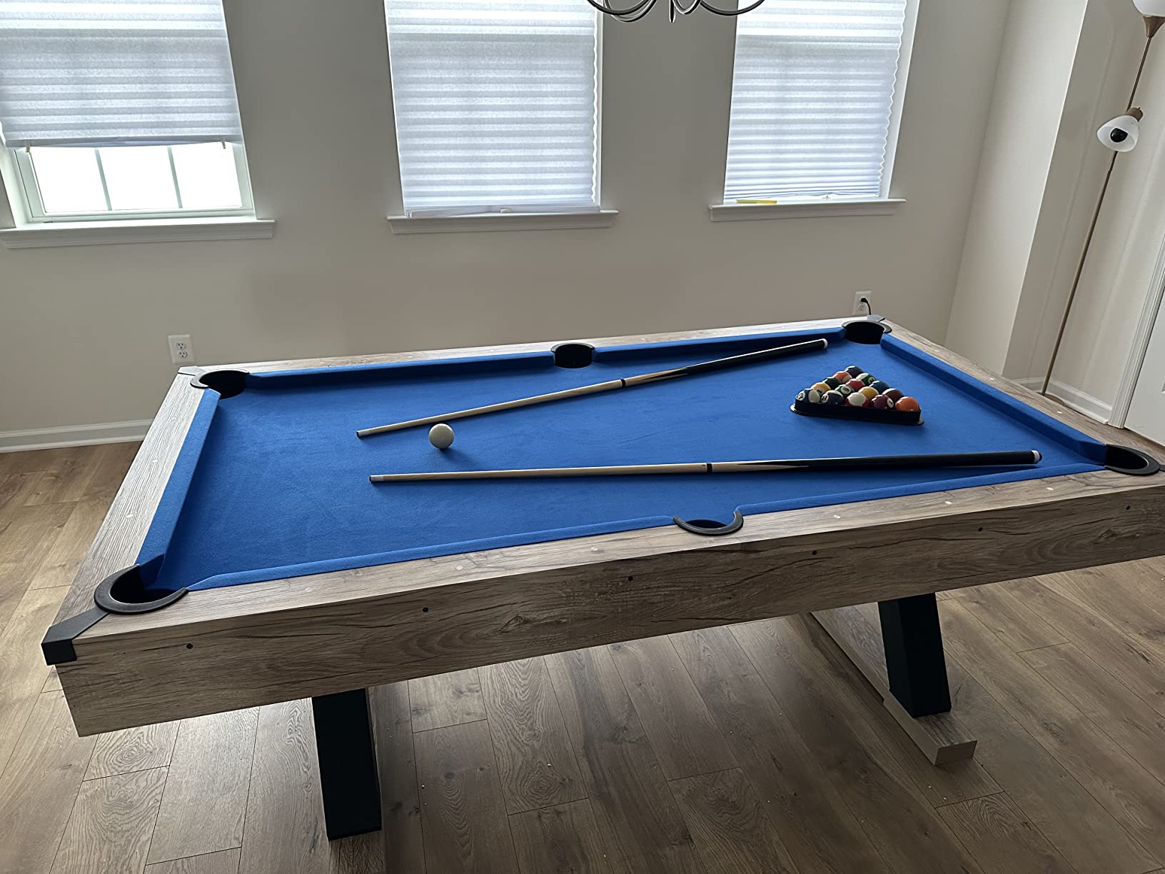 American Legend Billiard Table with Rustic Wood Finish customer photo 2
