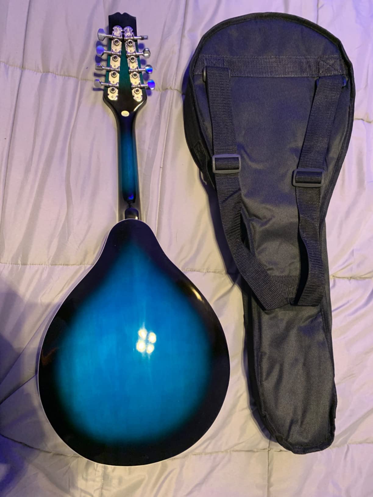 ADM Acoustic Mandolin Instrument Kit Music A Style for Kids Students Adults Wood Mandolins Beginner Set With Bag, Tuner, Pick-up, Strap, Strings, Picks and Hanger, Sunbrust customer photo 2