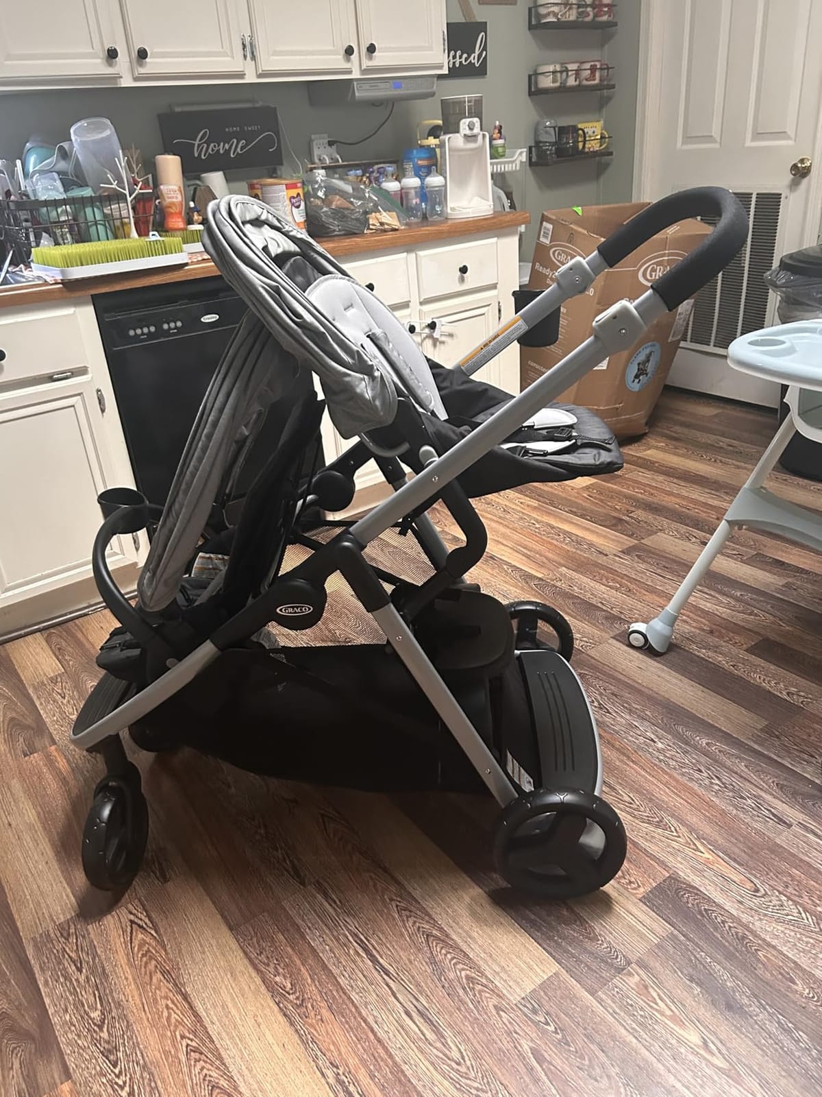 Graco Ready2Grow 2.0 Double Stroller, Twin Baby Stroller Features Bench Seat and Standing Platform Options, Compact Fold Perfect for Baby Travel, Rafa customer photo 1