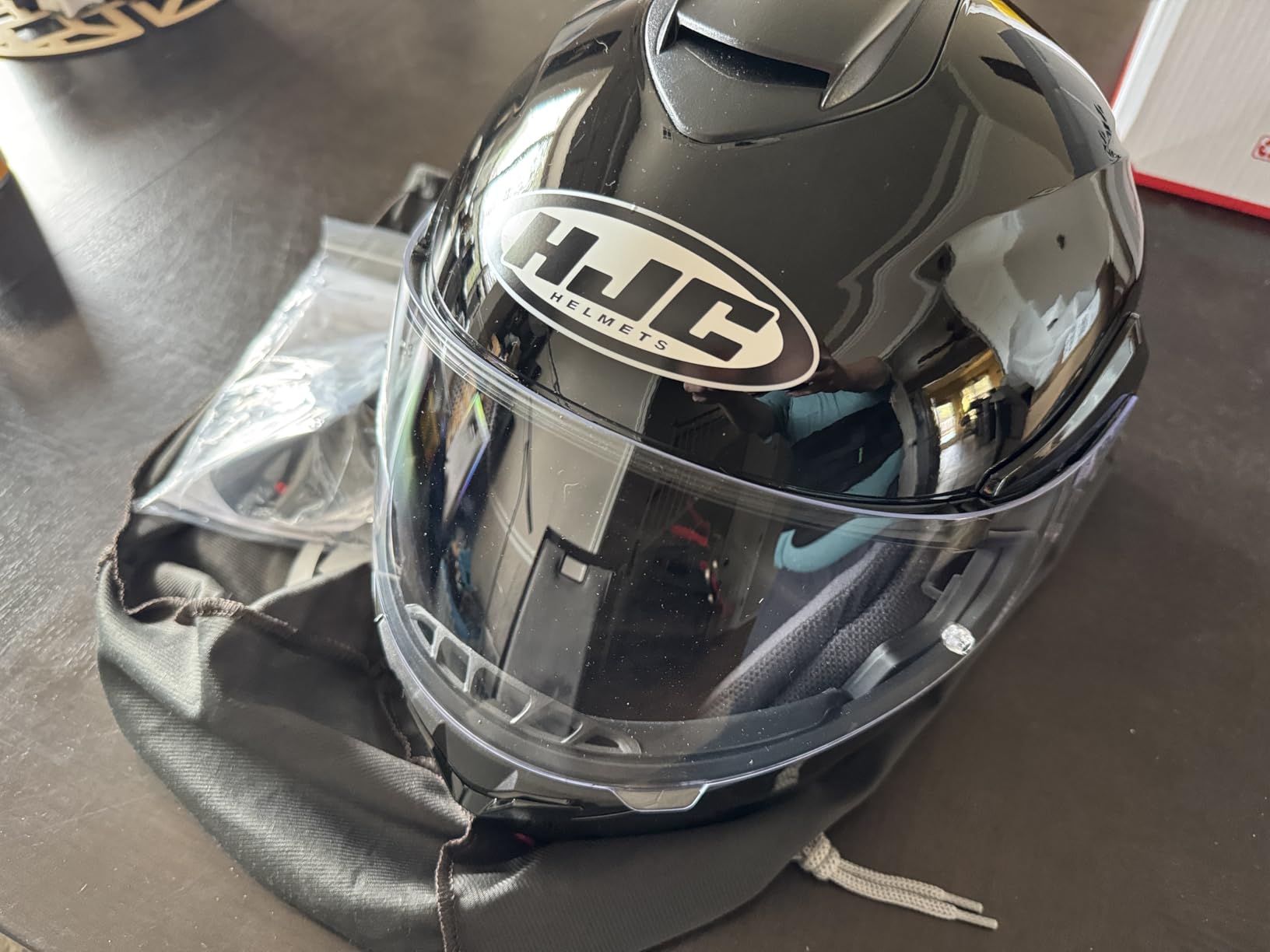 HJC C91 Solid Modular Motorcycle Helmet with HJ-17 Pinlock Shield, DOT Approved customer photo 1
