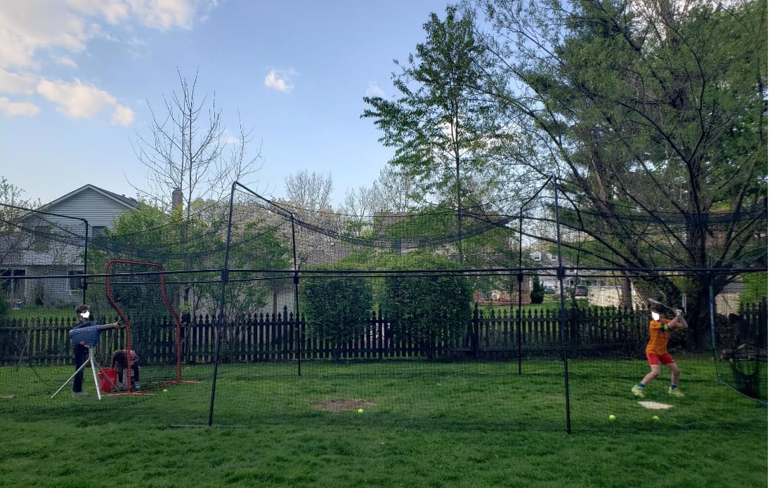 ANYTHING SPORTS 40 Foot Collapsable Batting Cage, Perfect Baseball Batting Cage, Softball Batting Cage, Complete Package with Frame and Netting. Freestanding Portable Batting Cage for Backyard customer photo 1