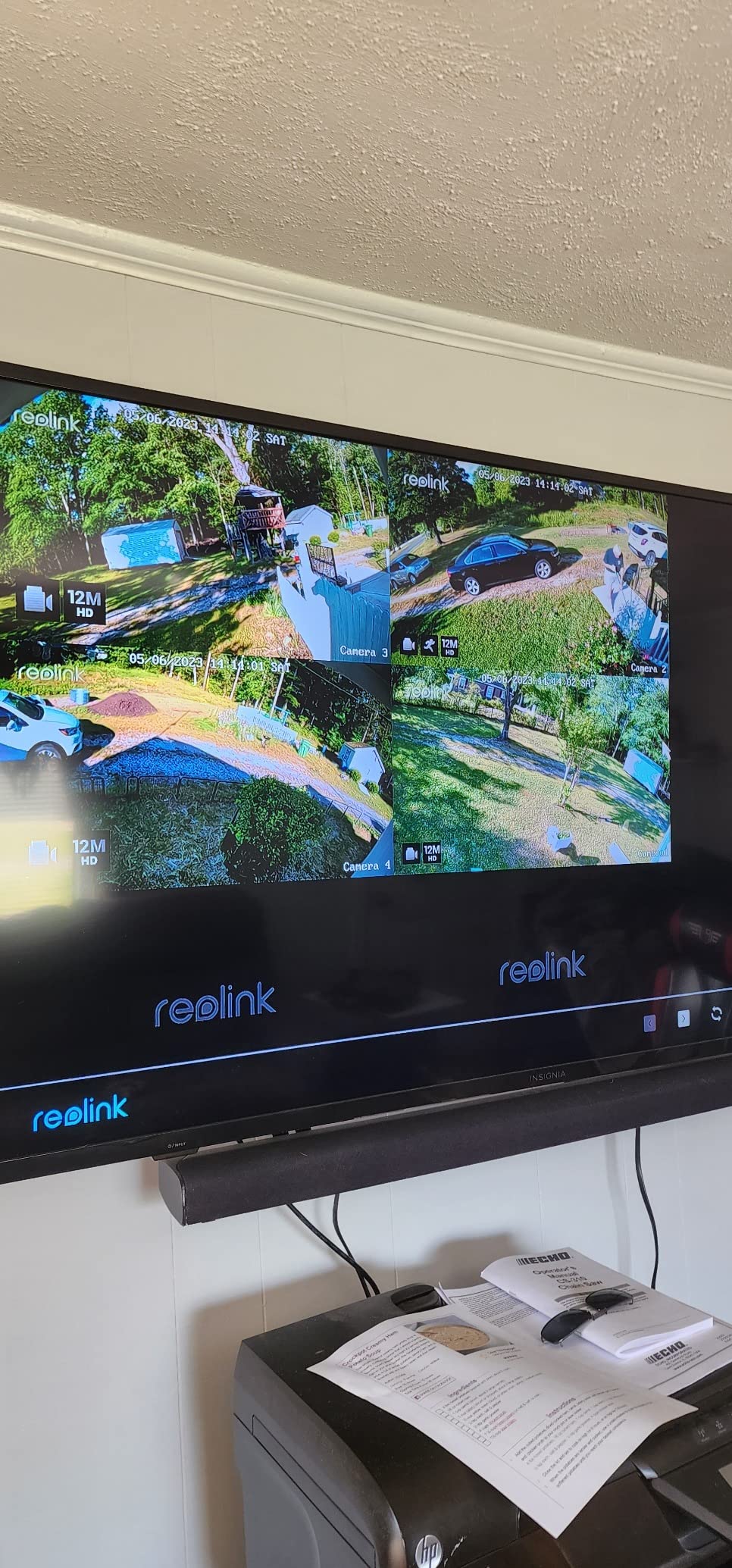 REOLINK 8CH 12MP PoE Security Camera System with 2TB HDD RLK8-1200D4-A, 8pcs Wired PoE Cameras, Smart Detection, Color & Infrared Night Vision, 24/7 Recording, Two-Way Talk, Perimeter Protection customer photo 2
