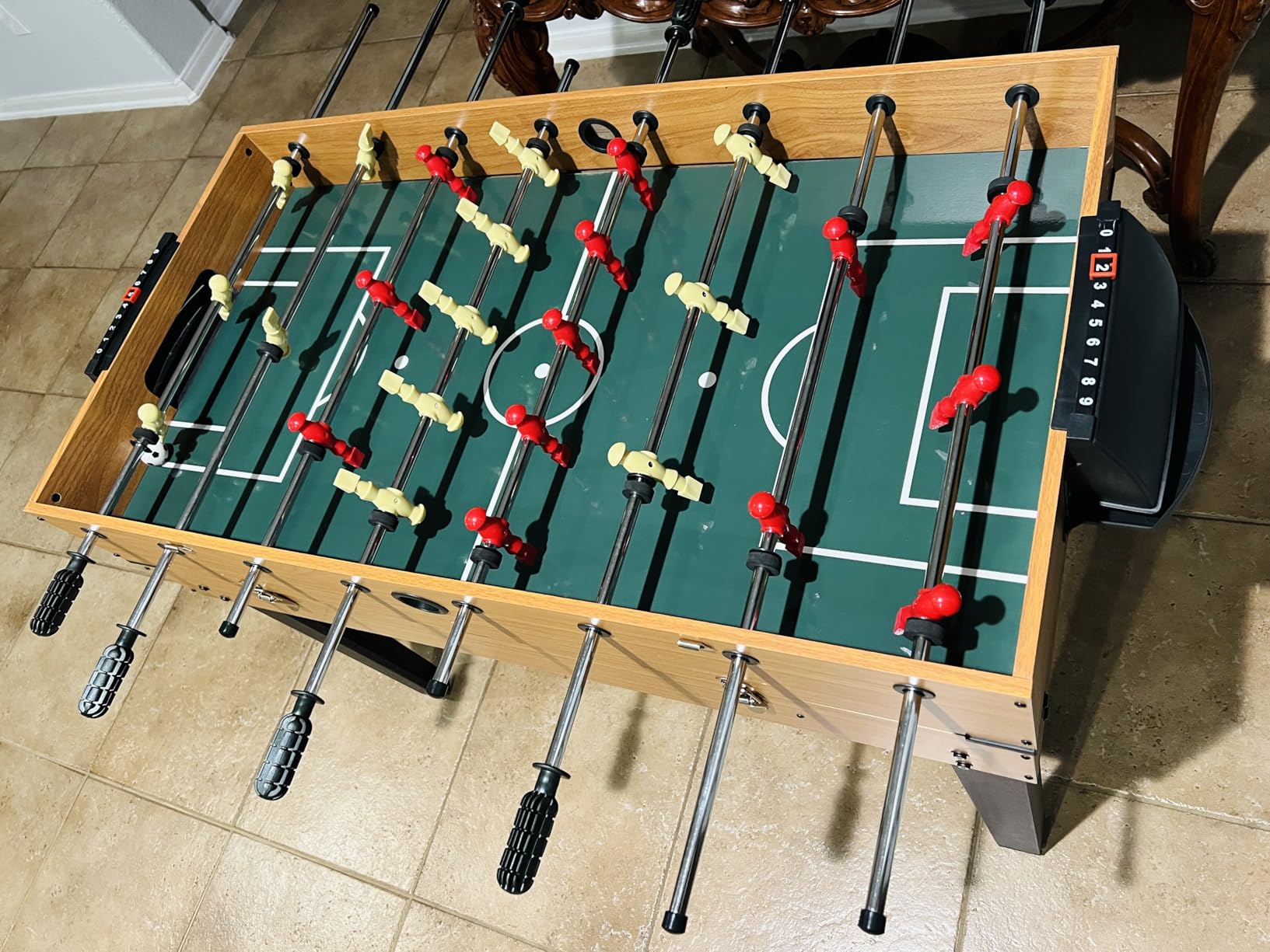 GYMAX 3 in 1 Multi Game Table, 49 Inch with Foosball Hockey & Billiards, Competition Sized Combo Game Table for Home, Game Room, Bar, Party, Club customer photo 1