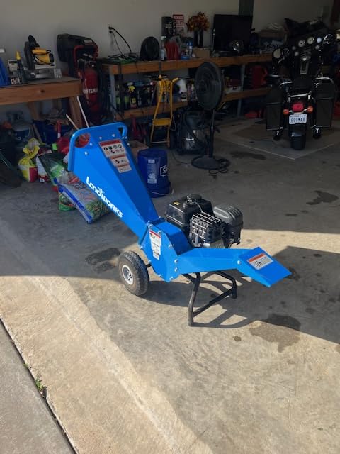 Landworks Rotor Wood Chipper Shredder Mulcher, 3 Inch Max Capacity, 7 HP Gas Powered Engine with 15:1 reduction ratio customer photo 1