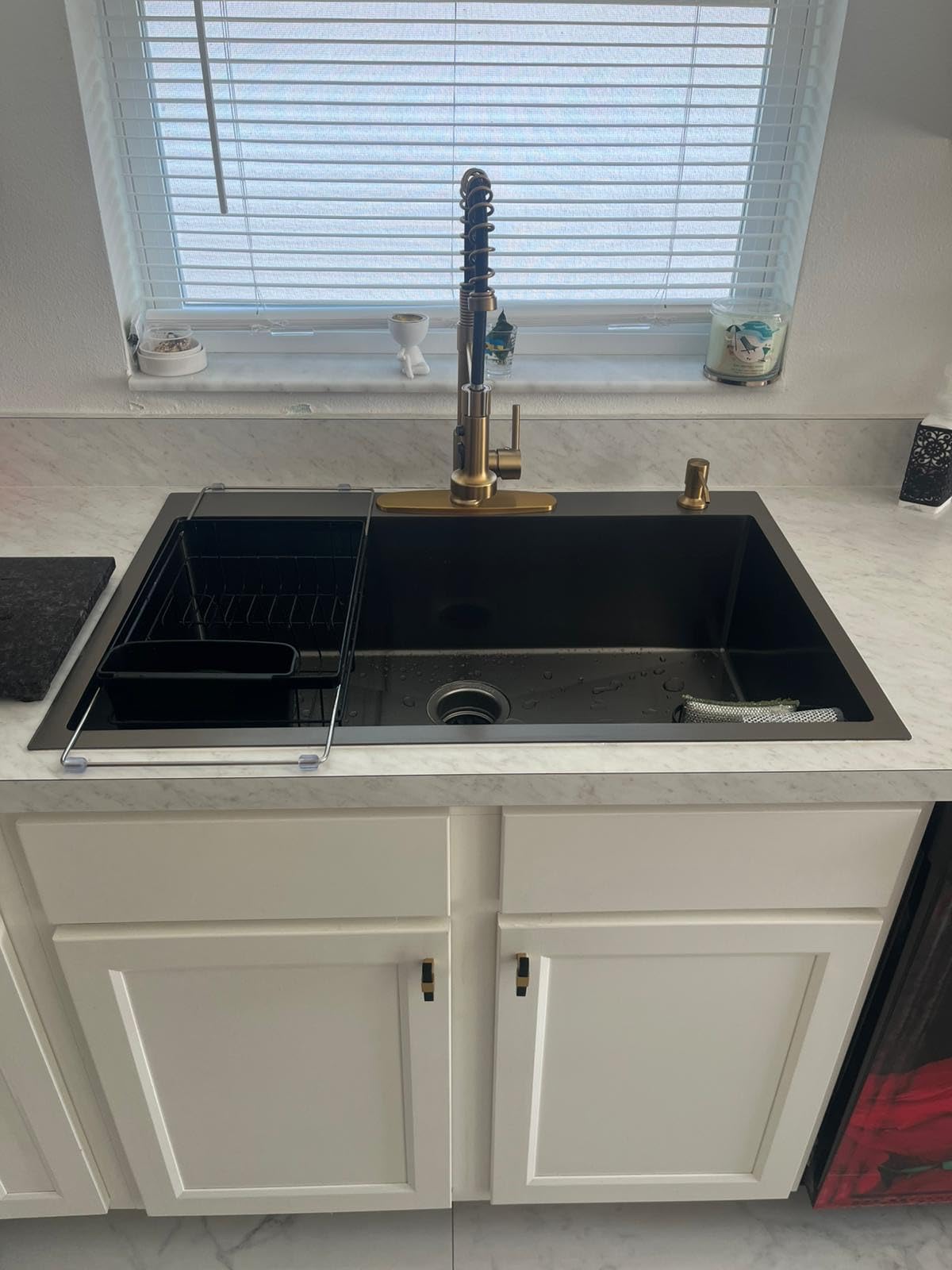 KINGO HOME 33 Inch 18 Gauge Handmade Stainless Steel Single Bowl Farmhouse Sink Apron Front customer photo 2