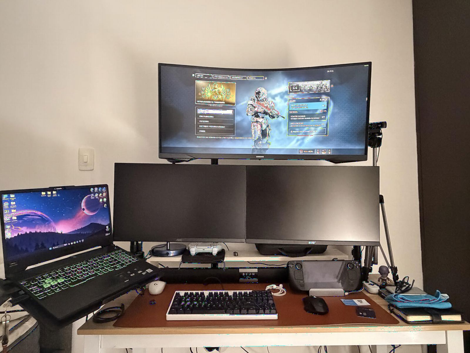 Samsung 34' Odyssey G5 Ultra-Wide Gaming Monitor with 1000R Curved Screen | 165Hz, 1ms, FreeSync Premium, Large Display, Eye Comfort, Multiple Ports, WQHD (LC34G55TWWNXZA) customer photo 2