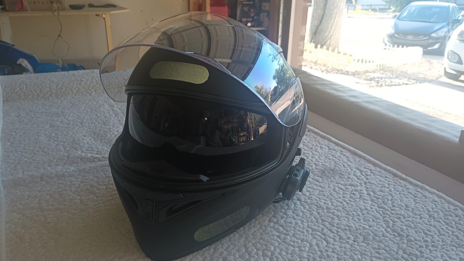 1Storm Motorcycle Modular Full Face Helmet Flip up Dual Visor Sun Shield: HB89 customer photo 1