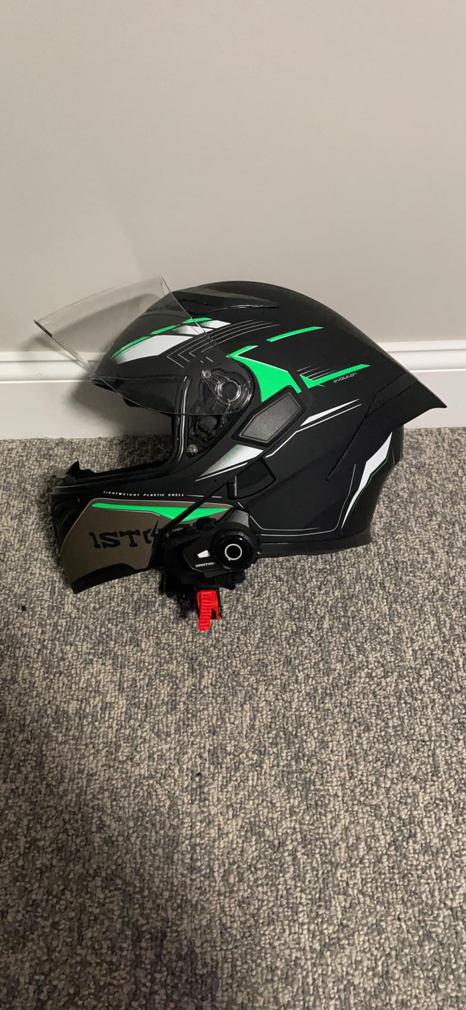1Storm Motorcycle Modular Full Face Helmet Flip up Dual Visor Sun Shield: HB89 customer photo 2
