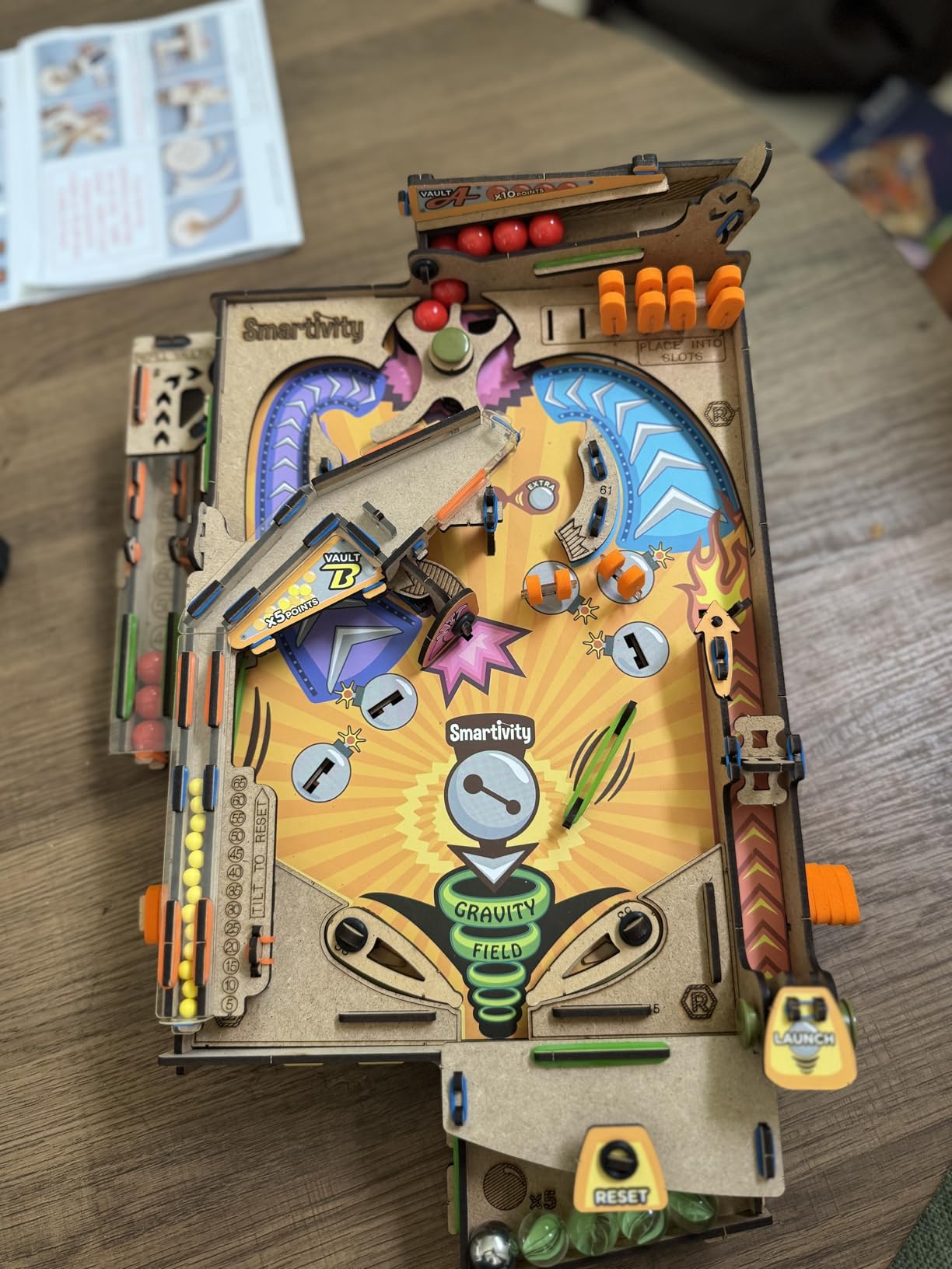 Smartivity DIY Pinball Machine STEM Toy for Kids Ages 8 9 10 11 12 13 14 | Wooden Construction Kit | Pinball Machine for Kids 8-14 | Birthday Gift Boys Girls | Family Party Game customer photo 2