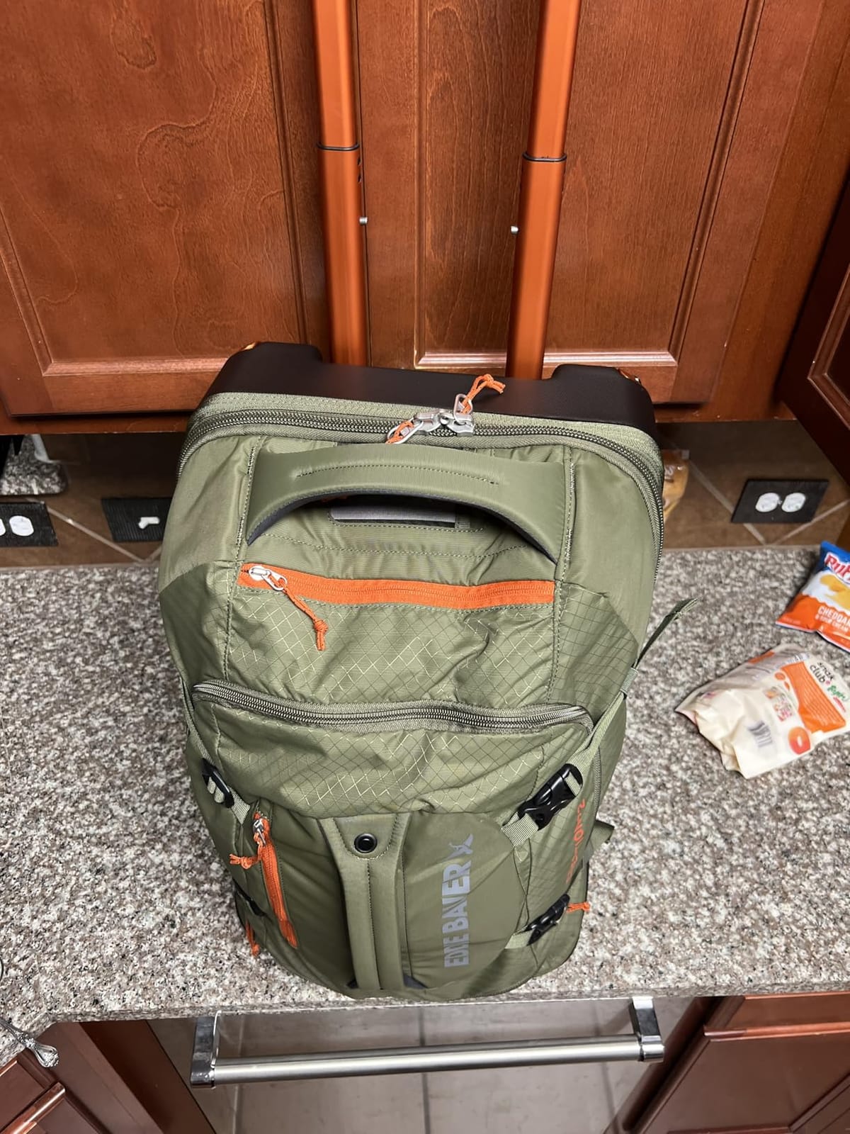 Eddie Bauer Expedition Rolling Duffel Bag with Wheels | Travel | Check-In | Luggage | Rugged | Durable - Dark Thyme, 30