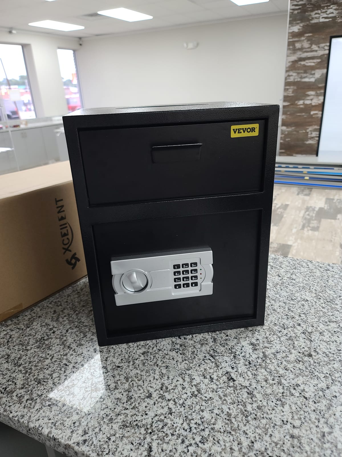 VEVOR Digital Depository Safe 1.7 Cubic Feet with Deposit Slot Black | for Home Hotel Restaurant Office Electronic Code Lock customer photo 2