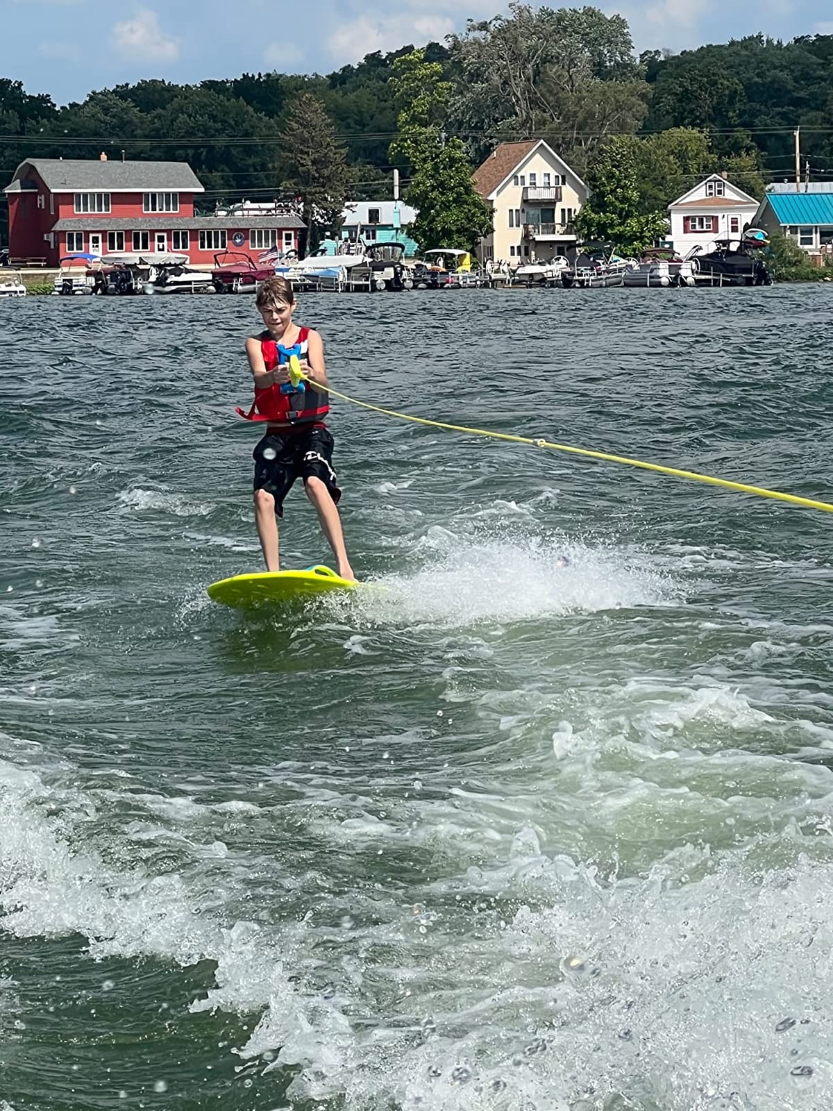 ZUP YouGo Board and Handle Combo with EVA Foam Padding, All-in-One Kneeboard, Wakeboard, Wakeskate, and Wakesurf Board for Kids, Teens, and Adults customer photo 1