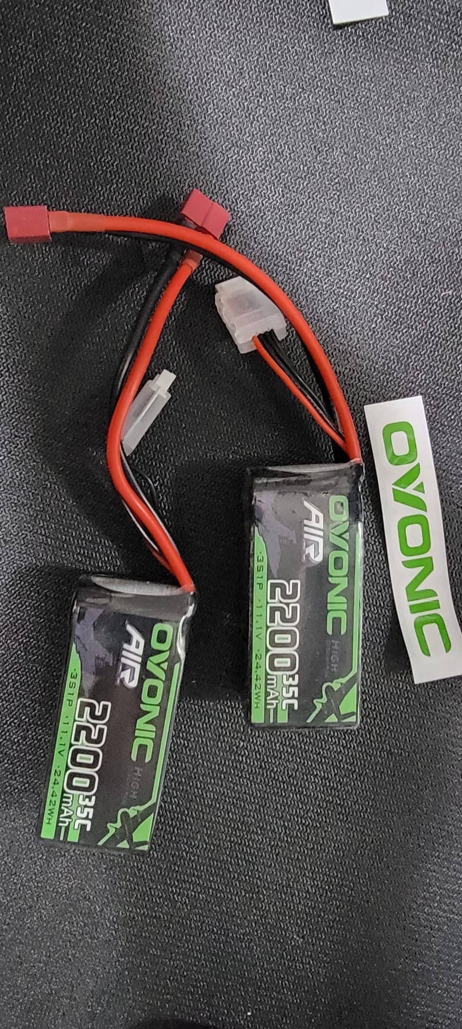 OVONIC 3S 11.1V Lipo Battery 2200mAh 35C Max to 70C Deans Connector - 2 Pack 3S Short Packs Batteries for RC Car Vehicles RC Boat Drone Airplane Quadcopter Helicopter FPV customer photo 2