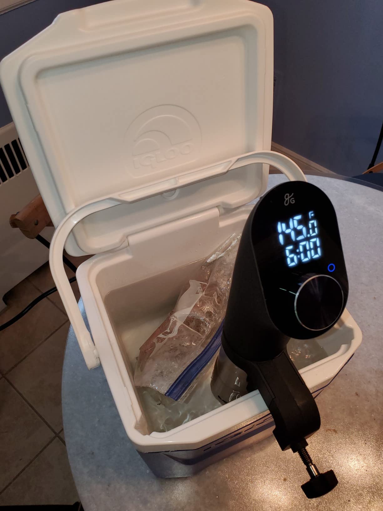 Greater Goods Sous Vide Cooker, 1100W, No App or WiFi Needed (Onyx Black) customer photo 1