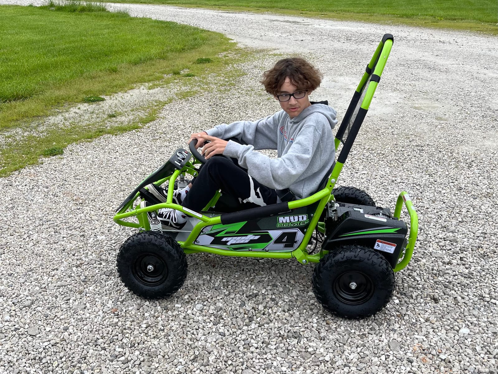 MotoTec Mud Monster Kids Electric 48v 1000w Go Kart Full Suspension customer photo 1