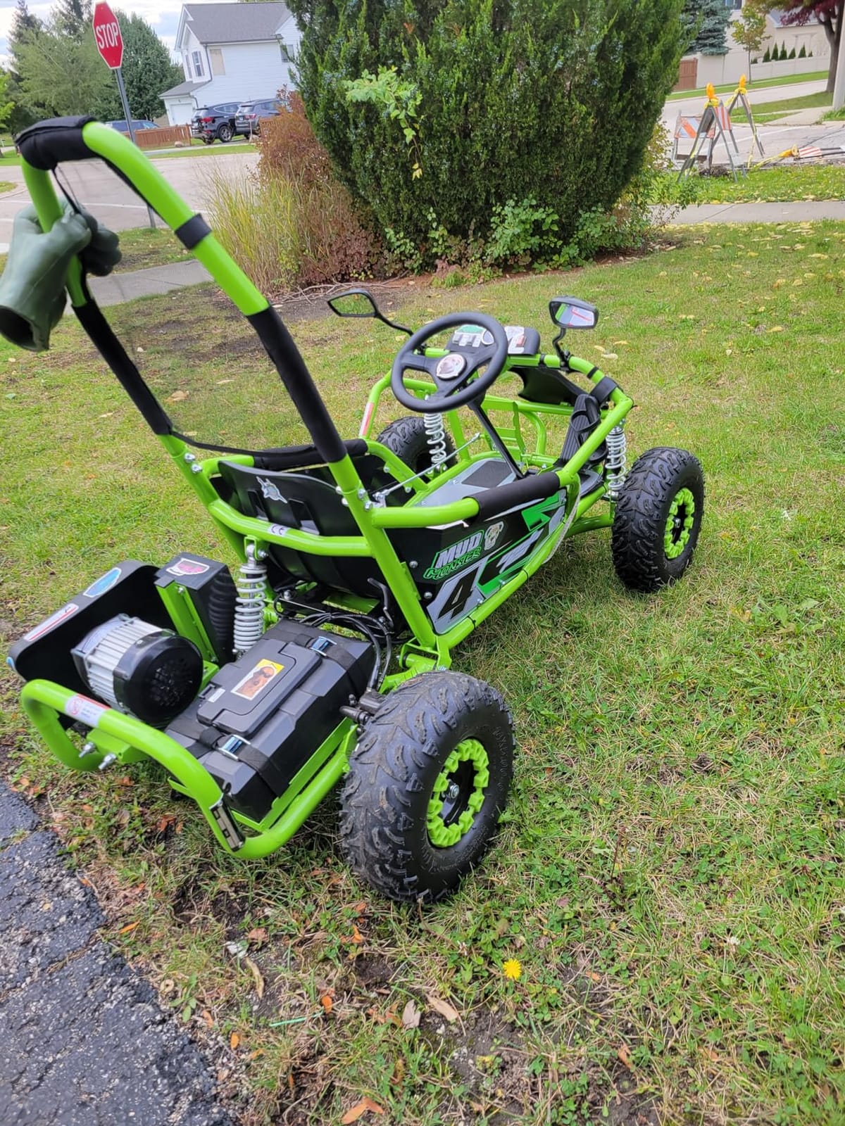 MotoTec Mud Monster Kids Electric 48v 1000w Go Kart Full Suspension customer photo 2