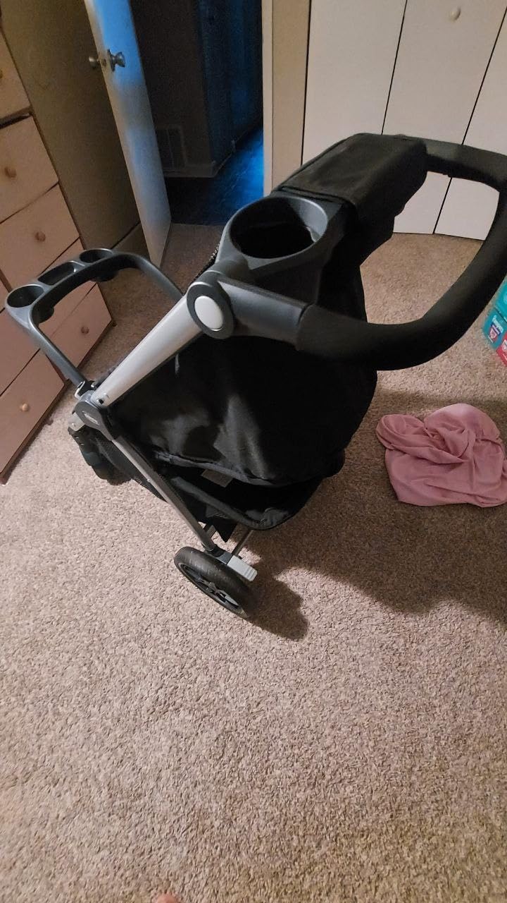 Chicco Bravo 3-in-1 Travel System, Quick-Fold Stroller with Car Seat | Camden/Black, KeyFit 30 car seat, 3 modes, UPF 50+ canopy, one-hand fold, all-wheel suspension, baby travel stroller customer photo 1
