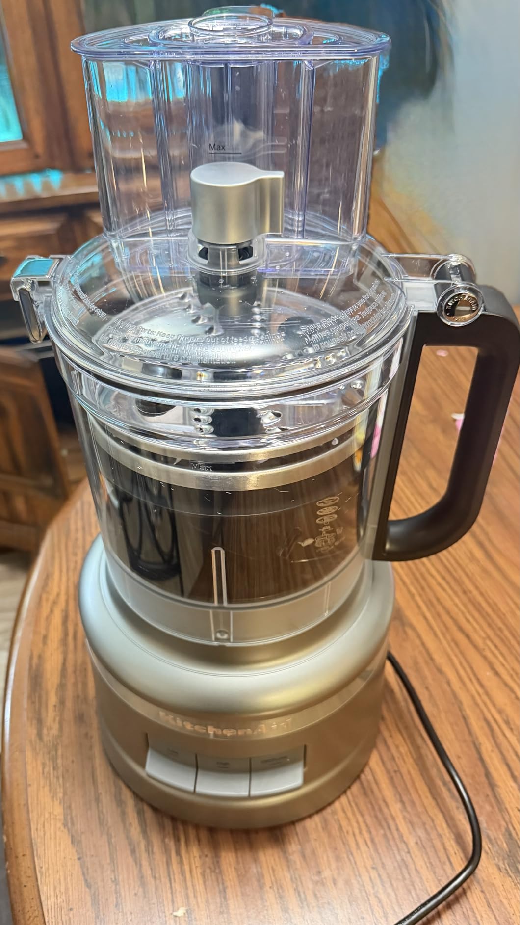 KitchenAid 13-Cup Food Processor, KFP1318, Contour Silver | All-in-One Storage Solution, Chop, Shred, Knead and Mix. Adjust Slicing Thickness, 3-in-1 Feed Tube, Storage Caddy customer photo 2