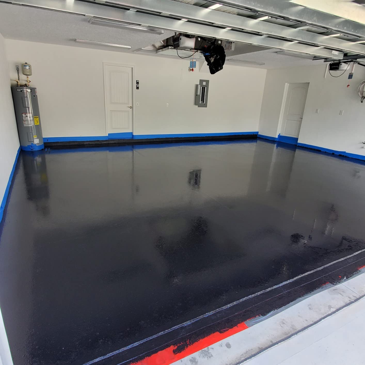 Everflow MPC Epoxy Resin Floor Coating Kit, Grey, 3 Gallon | Garage floor epoxy kit. 100% solids, self-leveling epoxy floor coating. Durable finish for garages and basements. customer photo 2