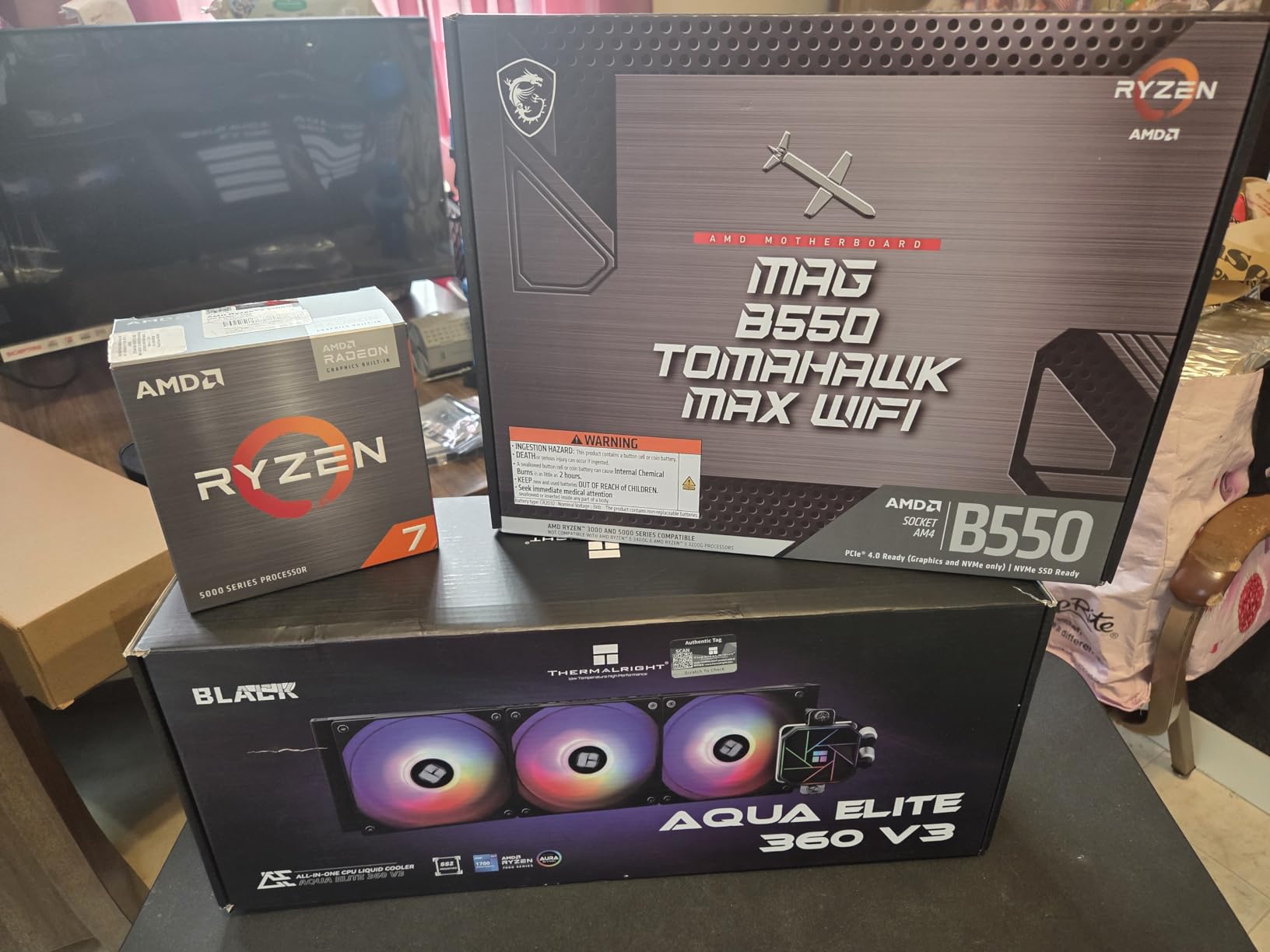 AMD Ryzen 7 5700G 8-Core, 16-Thread Desktop Processor with Radeon Graphics customer photo 1