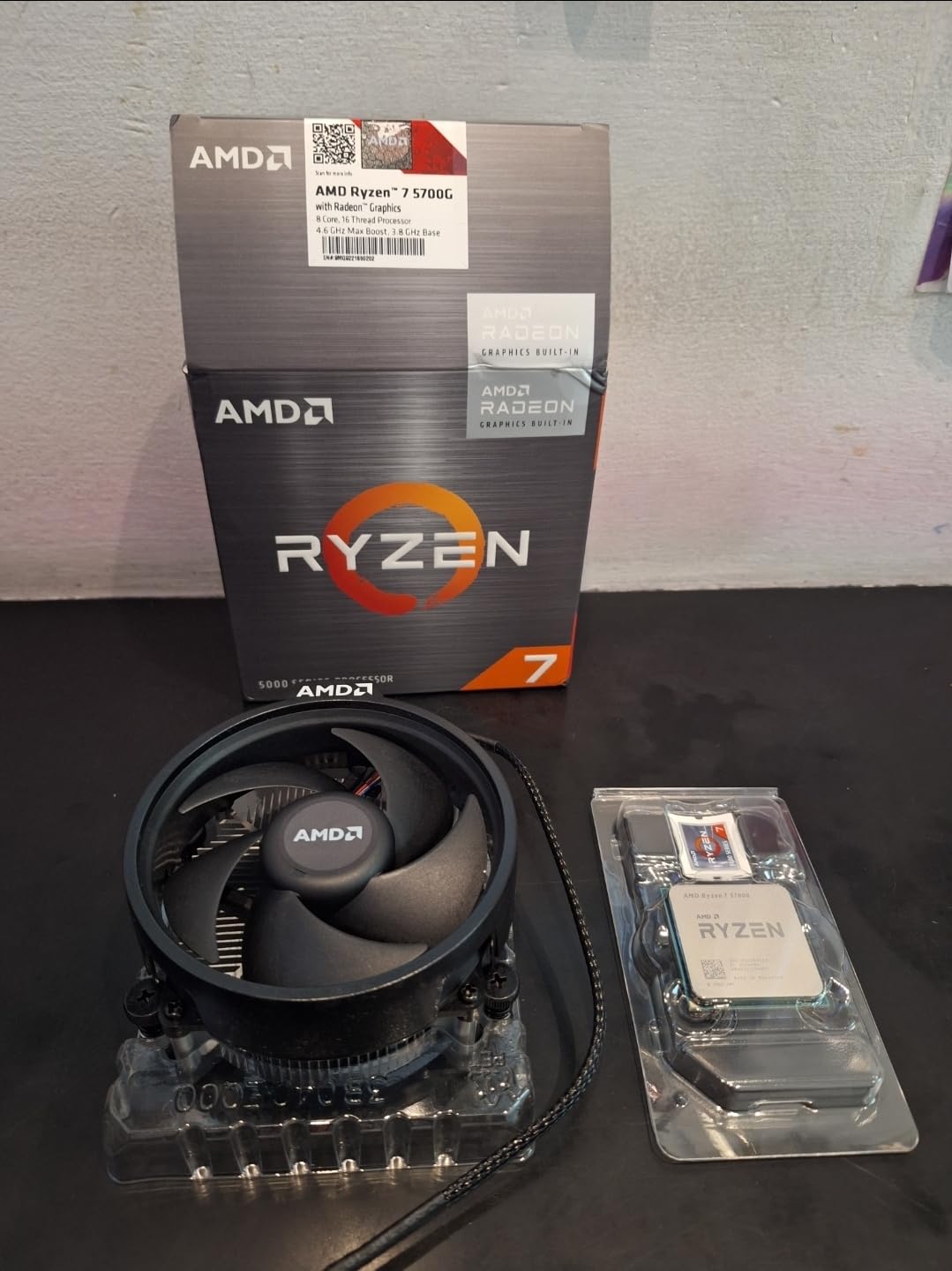 AMD Ryzen 7 5700G 8-Core, 16-Thread Desktop Processor with Radeon Graphics customer photo 2