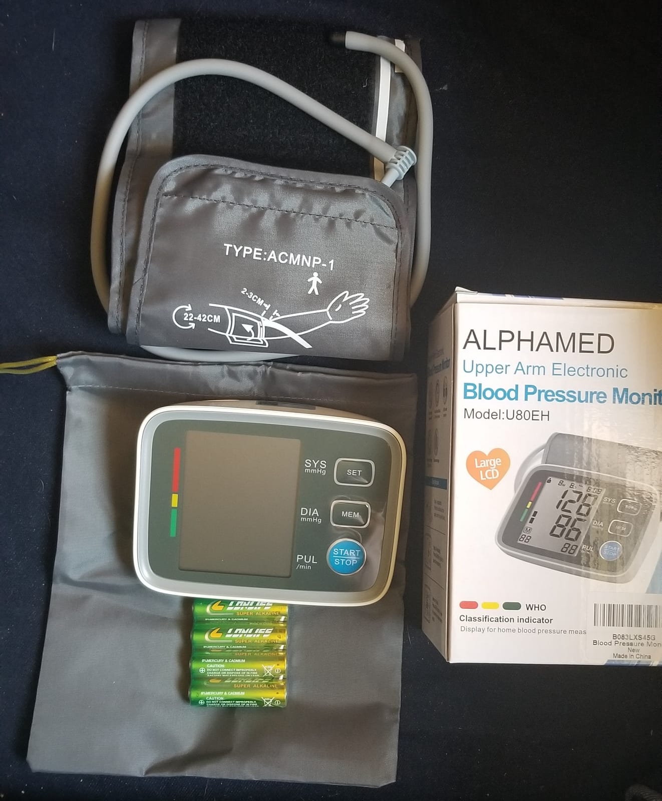 Automatic Upper Arm Blood Pressure Monitor 2 Cuff Sizes | 9-17''Standard Cuff & 13-21''Extra Large BP Cuff, 2 Users 180 Memories, USB Cable & 4 AA Batteries,Accurate Readings customer photo 1