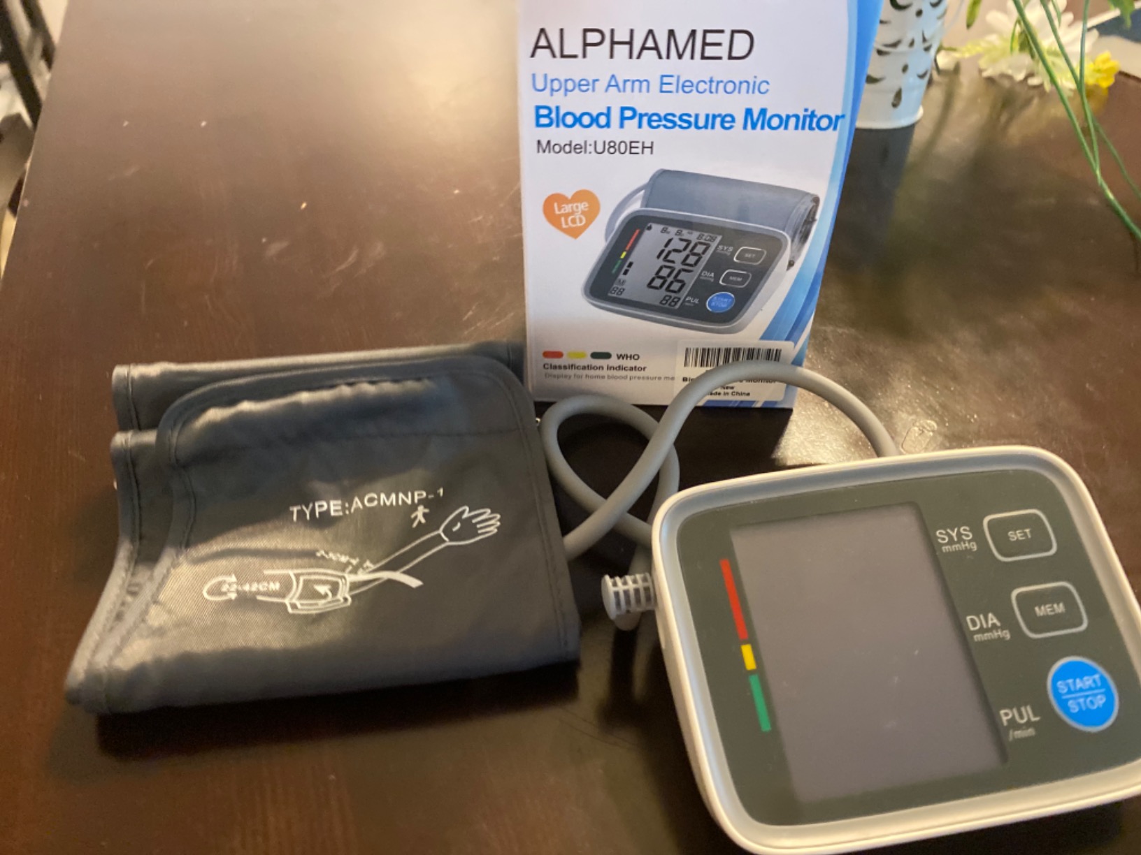 Automatic Upper Arm Blood Pressure Monitor 2 Cuff Sizes | 9-17''Standard Cuff & 13-21''Extra Large BP Cuff, 2 Users 180 Memories, USB Cable & 4 AA Batteries,Accurate Readings customer photo 2