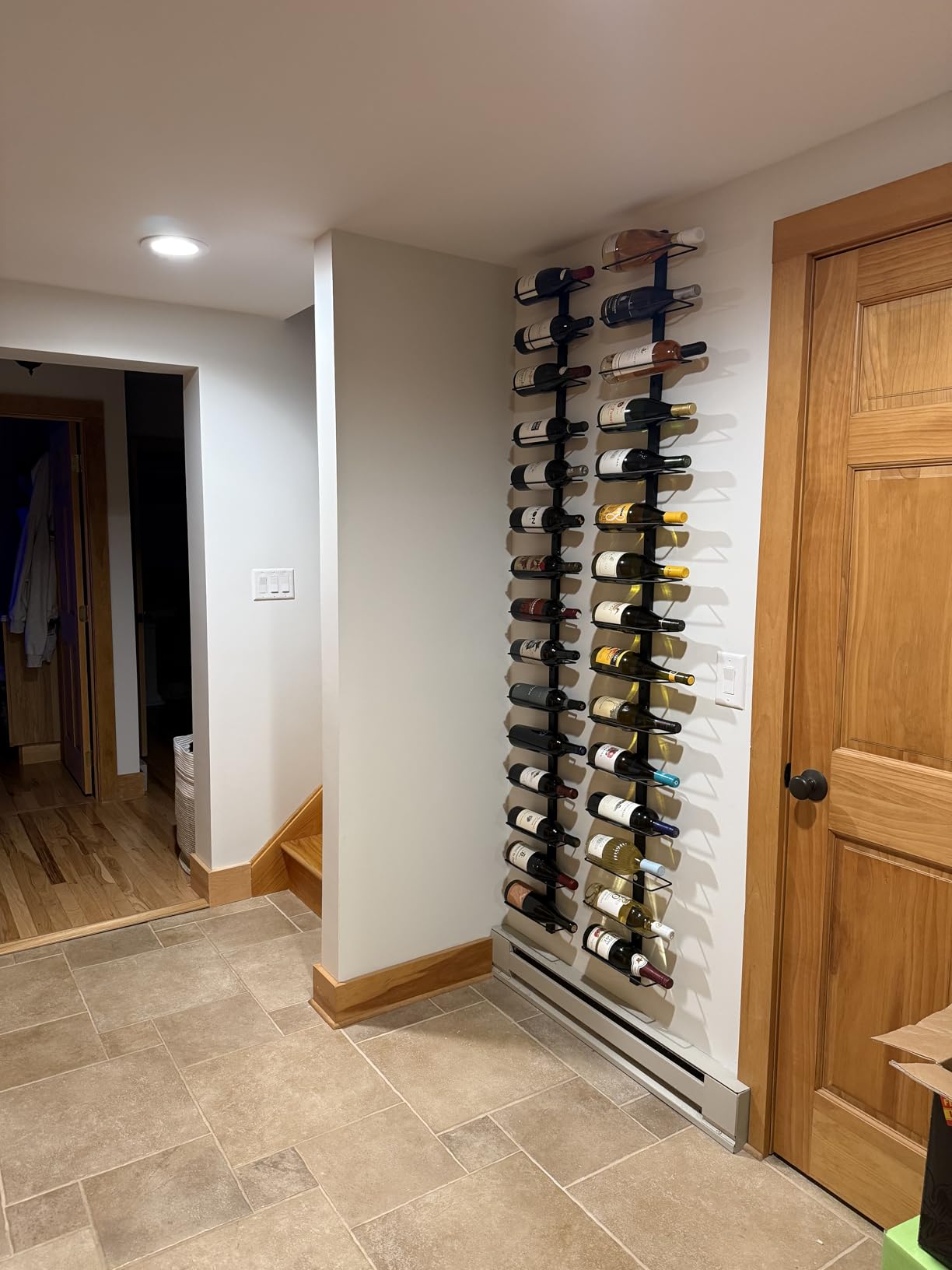 X-cosrack DIY 12 Bottles Wall Mounted Wine Rack, Detachable Wine Storage Organizer, Used Alone or A Set of 4, Wall Wine Display, for Kitchen, Dining Room, Bar, Wine Cellar customer photo 1