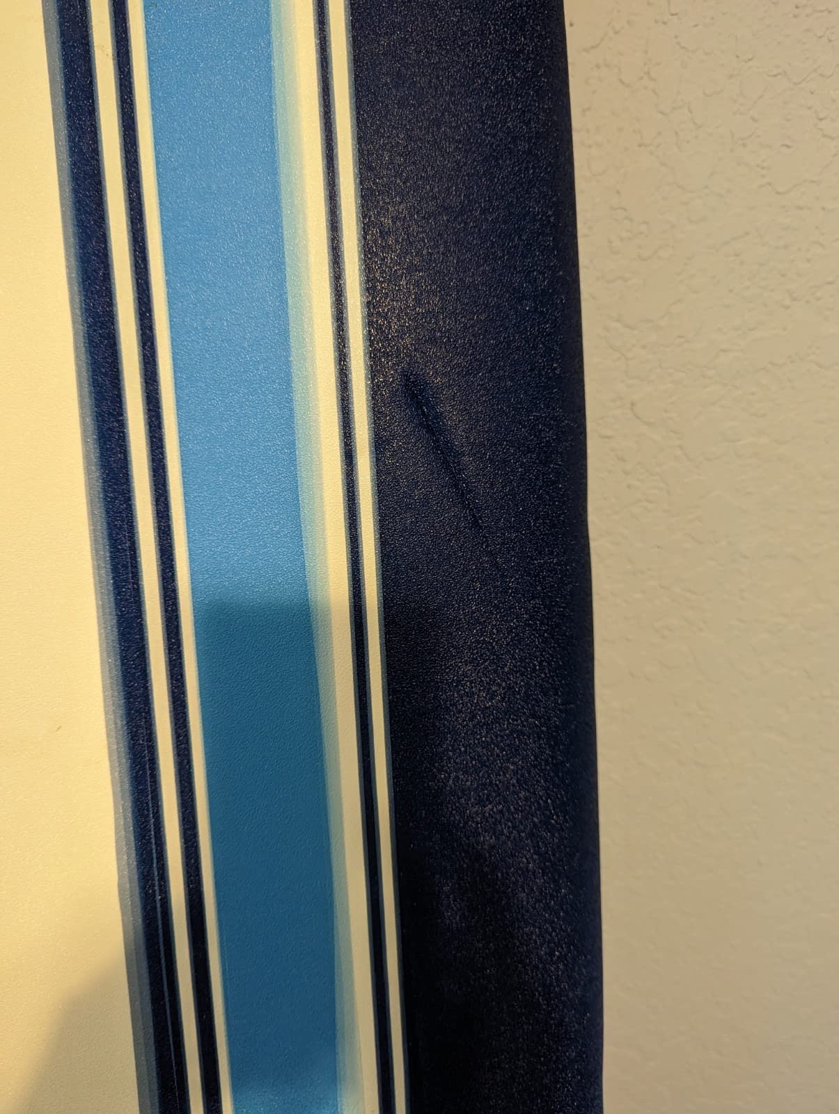 Wavestorm - Classic Soft Top Foam 7ft Surfboard for Beginners and All Surfing Levels Complete Set Includes Leash and Multiple Fins Heat Laminated, Blue Pinline (AZ22-WSSF700-PIN) customer photo 1