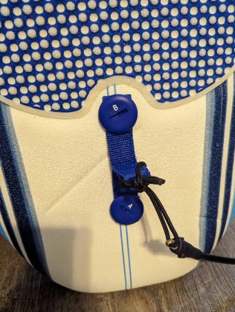 Wavestorm - Classic Soft Top Foam 7ft Surfboard for Beginners and All Surfing Levels Complete Set Includes Leash and Multiple Fins Heat Laminated, Blue Pinline (AZ22-WSSF700-PIN) customer photo 2