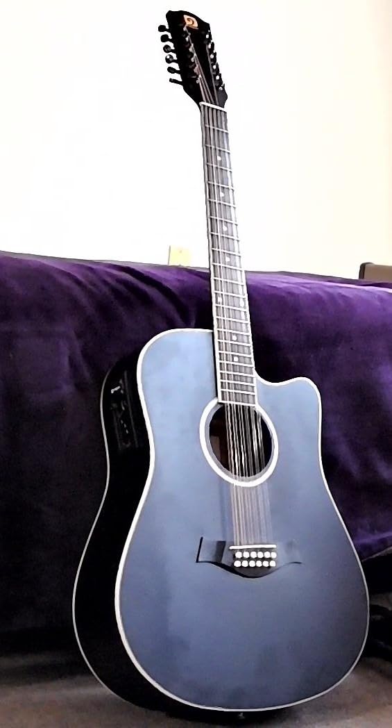 Vangoa LEFT HANDED 12 String Acoustic Electric Guitar Cutaway 42 Inch Dreadnought Spruce Top Sapele Body customer photo 2