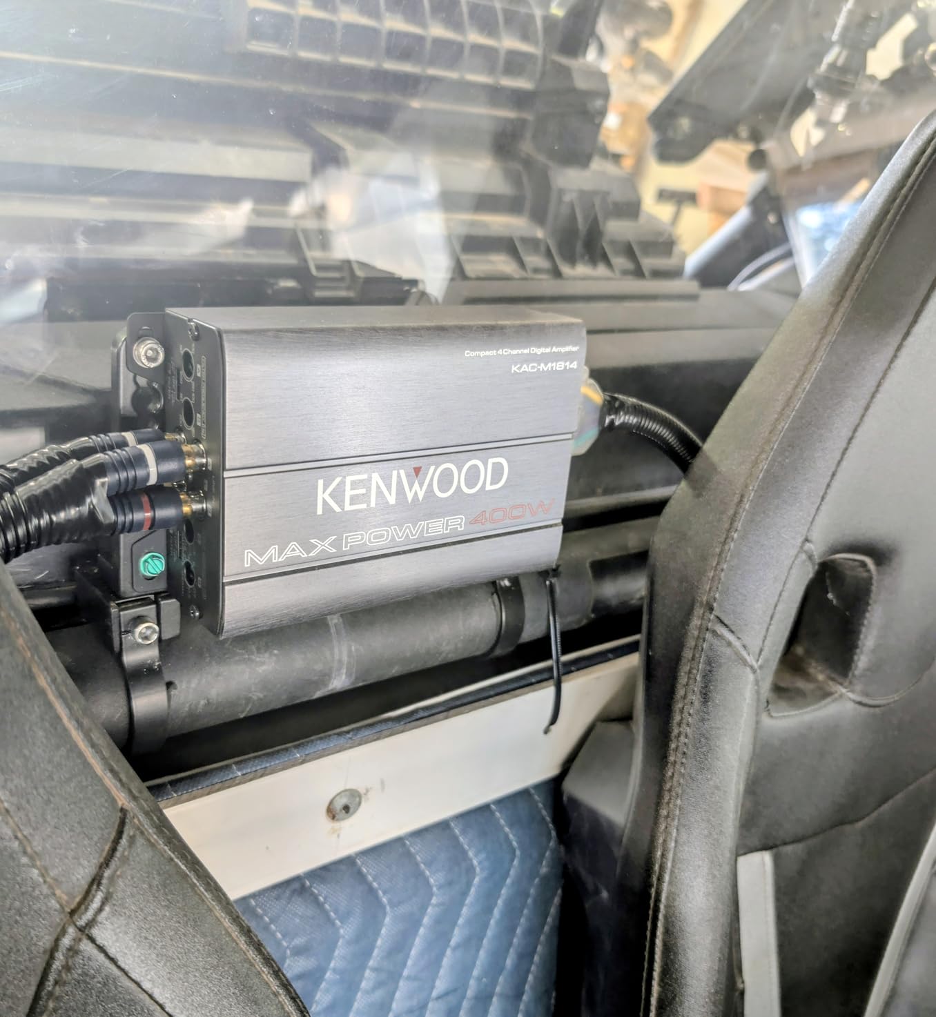 Kenwood KAC-M1814 4-Channel Compact Bridgeable Marine/Motorsports 400W Max Power Digital Amplifier customer photo 1