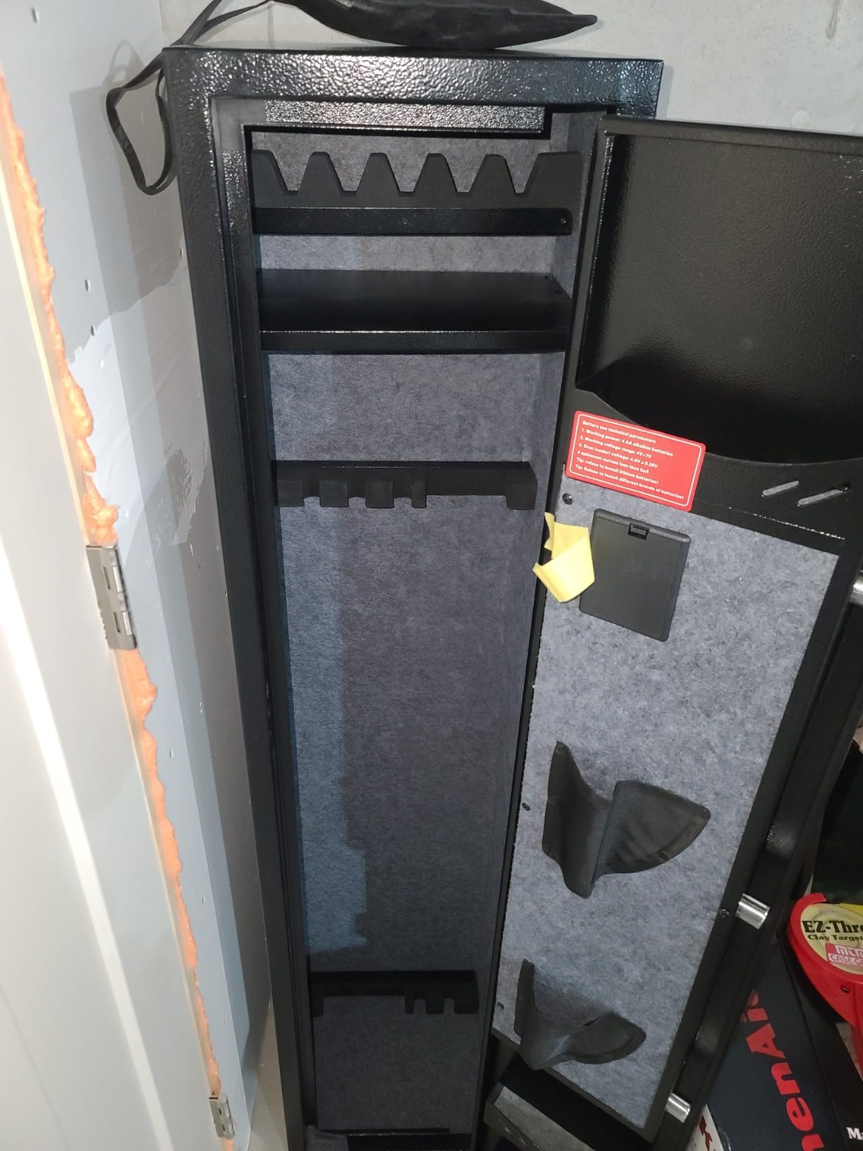 KAER Long Gun Safe for Rifles and Pistols with Electronic Lock Assembled | Rifle Safe for Home, Gun Cabinet for 3-5 Shotguns 5 Handguns, Removable Gun Rack, Shelf, LED Light, Ammo Storage customer photo 2