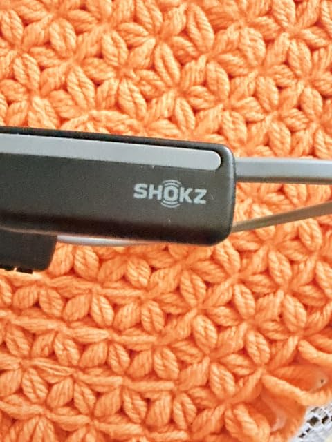 SHOKZ OpenMove - Open-Ear Bluetooth Sport Headphones - Bone Conduction Wireless Earphones - Sweatproof for Running and Workouts, with Sticker Pack (Grey) | Open ear design; PremiumPitch sound; 6H battery and quick charge; With Sticker Pack; Running/Hiking/Climbing customer photo 1